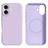 iPhone 16 - 2-i-1 Silikone & Hård Plast Bagside Cover - MagSafe Kompatibel - Lilla