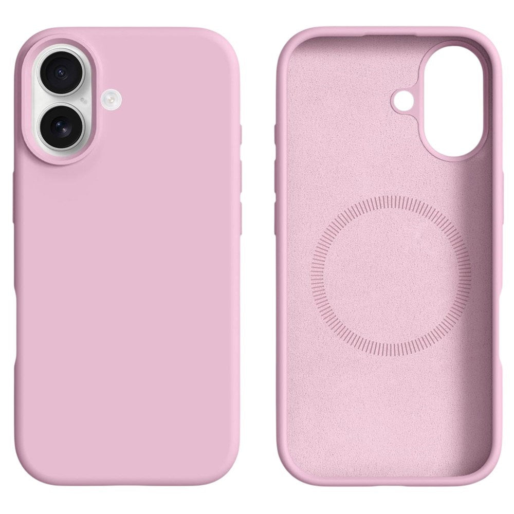 iPhone 17 2-i-1 Silikone & Hård Plast Mobil Cover – MagSafe Kompatibelt – Pink