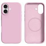 iPhone 17 2-i-1 Silikone & Hård Plast Mobil Cover – MagSafe Kompatibelt – Pink