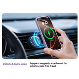 iPhone Air 2-i-1 Silikone & Hård Plast Mobil Cover – MagSafe Kompatibelt – Mørkegrå