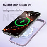 iPhone 17 Pro Max 2-i-1 Silikone & Hård Plast Mobil Cover – MagSafe Kompatibelt – Mørkegrå