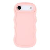 iPhone Air - EIDERWOOD Fleksibelt Plastik Wavy Bagside Cover - Lyserød