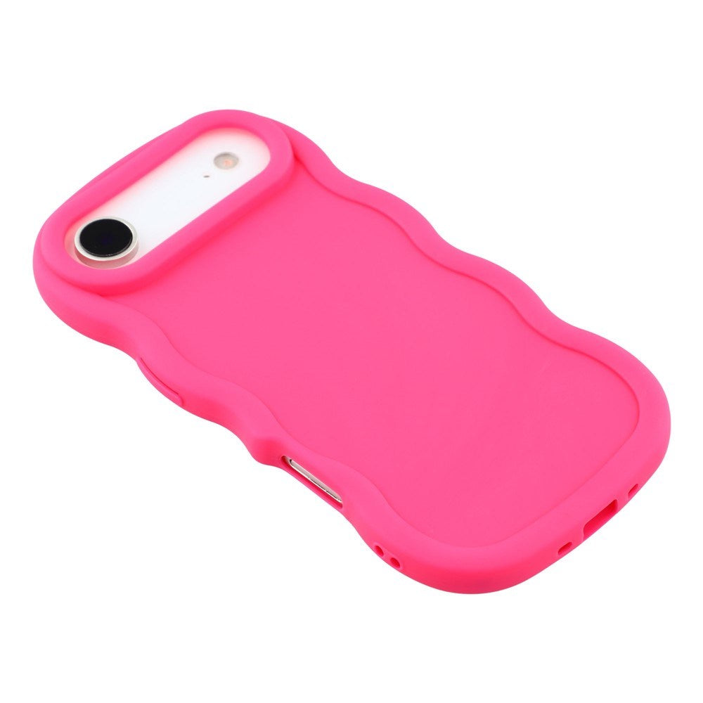 iPhone Air - EIDERWOOD Fleksibelt Plastik Wavy Bagside Cover - Pink