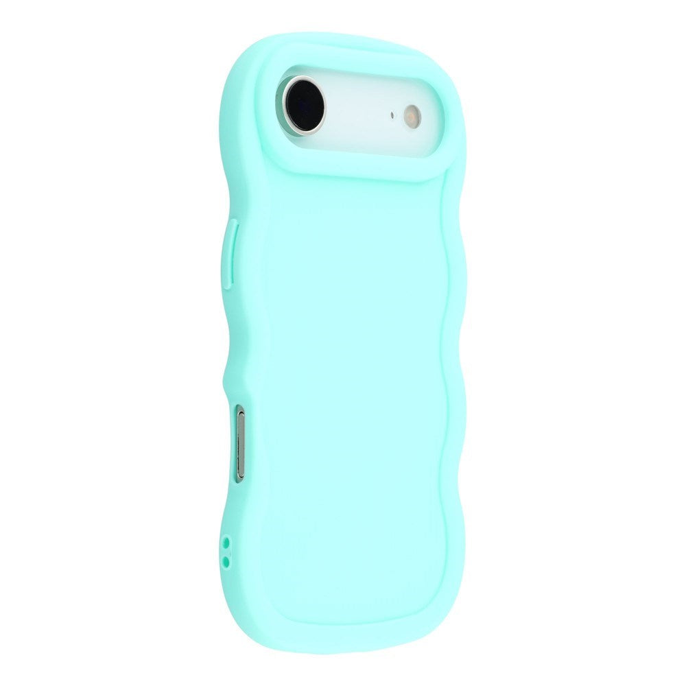 iPhone Air - EIDERWOOD Fleksibelt Plastik Wavy Bagside Cover - Blå