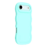 iPhone Air - EIDERWOOD Fleksibelt Plastik Wavy Bagside Cover - Blå