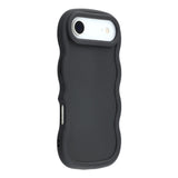 iPhone Air - EIDERWOOD Fleksibelt Plastik Wavy Bagside Cover - Sort