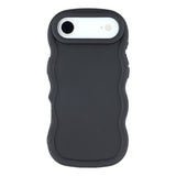 iPhone Air - EIDERWOOD Fleksibelt Plastik Wavy Bagside Cover - Sort