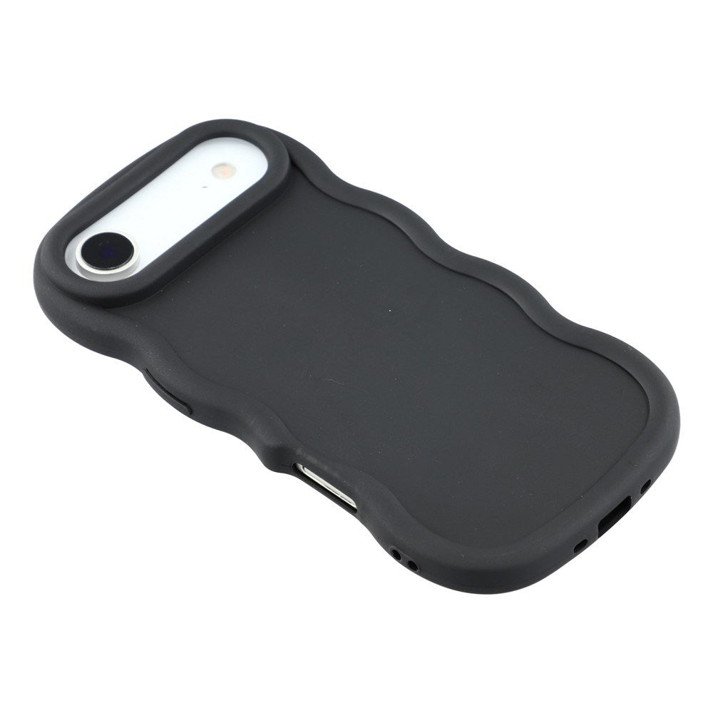 iPhone Air - EIDERWOOD Fleksibelt Plastik Wavy Bagside Cover - Sort