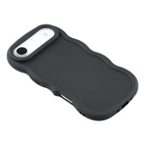 iPhone Air - EIDERWOOD Fleksibelt Plastik Wavy Bagside Cover - Sort