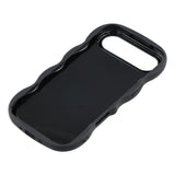 iPhone Air - EIDERWOOD Fleksibelt Plastik Wavy Bagside Cover - Sort