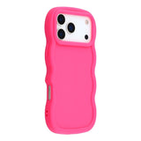 iPhone 17 Pro Max - EIDERWOOD Fleksibelt Plastik Wavy Bagside Cover - Pink