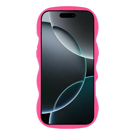 iPhone 17 Pro Max - EIDERWOOD Fleksibelt Plastik Wavy Bagside Cover - Pink
