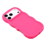 iPhone 17 Pro - EIDERWOOD Fleksibelt Plastik Wavy Bagside Cover - Pink