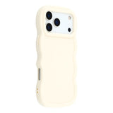iPhone 17 Pro - EIDERWOOD Fleksibelt Plastik Wavy Bagside Cover - Hvid