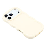 iPhone 17 Pro - EIDERWOOD Fleksibelt Plastik Wavy Bagside Cover - Hvid