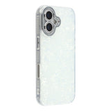 iPhone 17 - EIDERWOOD Hybrid Cover m. Kameralinsebeskyttelse - Perlemorsmønster / Hvid