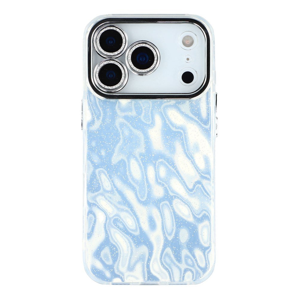 iPhone 17 Pro - EIDERWOOD Hybrid Cover m. Kameralinsebeskyttelse - Rynket Mønster / Sølv