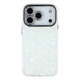 iPhone 17 Pro Max - EIDERWOOD Hybrid Cover m. Kameralinsebeskyttelse - Perlemorsmønster / Hvid