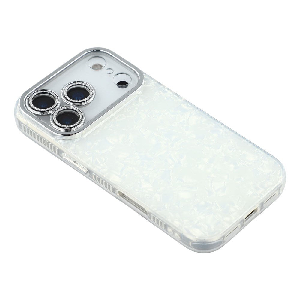 iPhone 17 Pro Max - EIDERWOOD Hybrid Cover m. Kameralinsebeskyttelse - Perlemorsmønster / Hvid