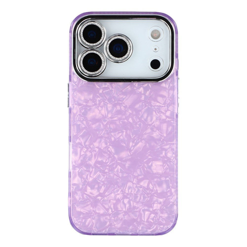 iPhone 17 Pro Max - EIDERWOOD Hybrid Cover m. Kameralinsebeskyttelse - Perlemorsmønster / Lilla