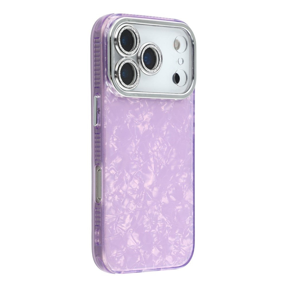 iPhone 17 Pro Max - EIDERWOOD Hybrid Cover m. Kameralinsebeskyttelse - Perlemorsmønster / Lilla