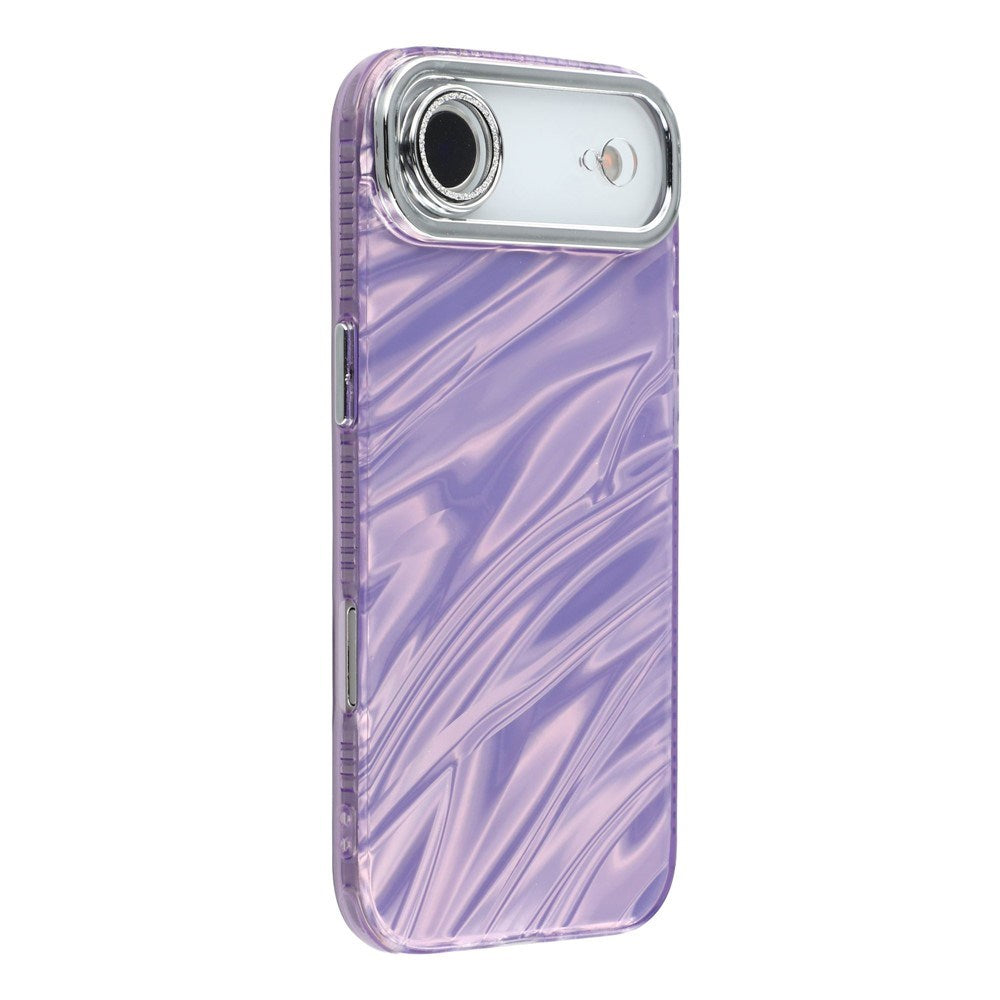 iPhone Air - EIDERWOOD Hybrid Cover m. Kameralinsebeskyttelse - Bølget Mønster / Lilla