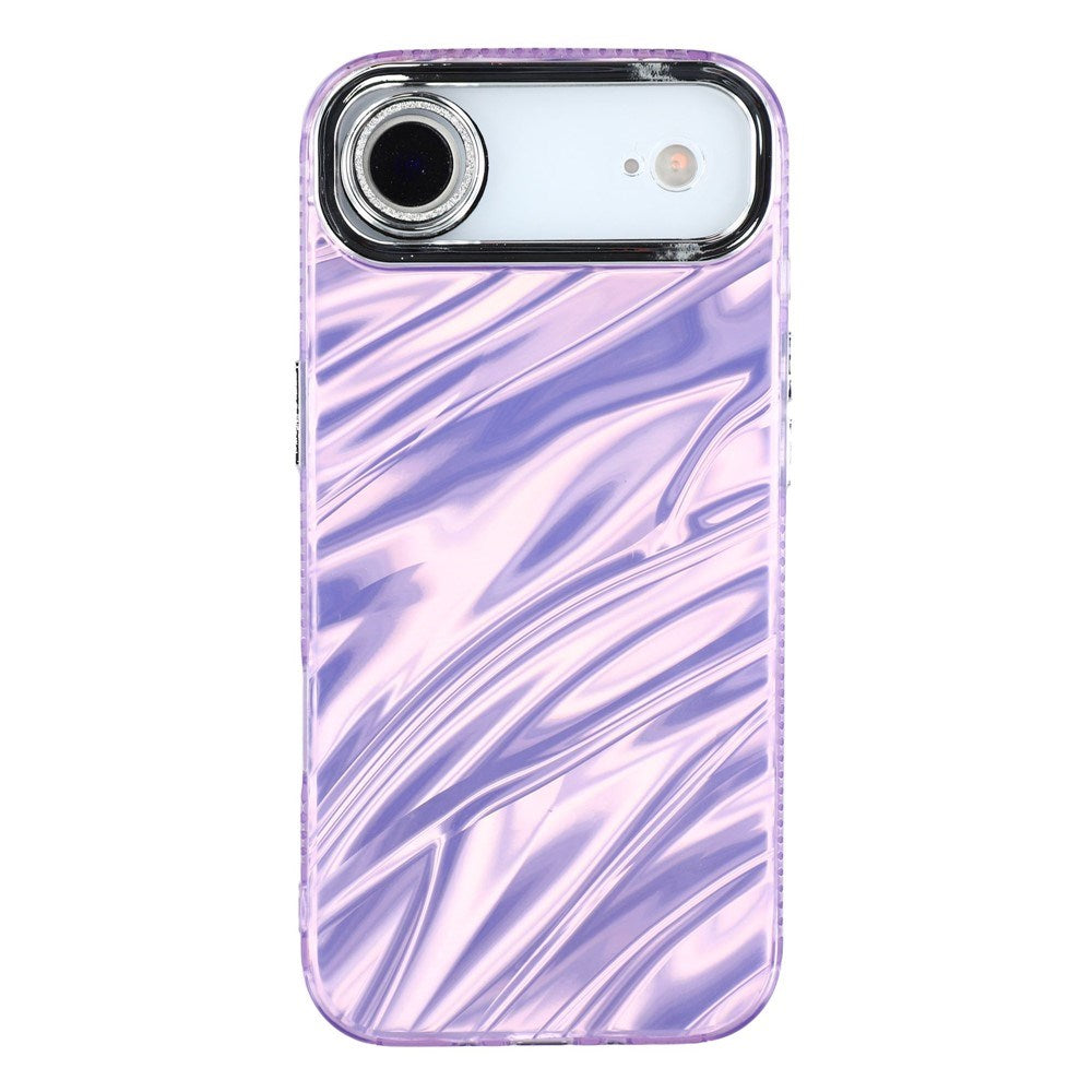 iPhone Air - EIDERWOOD Hybrid Cover m. Kameralinsebeskyttelse - Bølget Mønster / Lilla