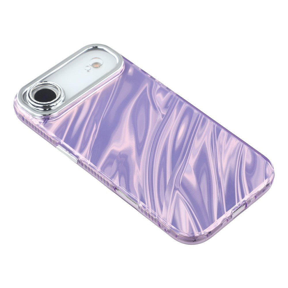 iPhone Air - EIDERWOOD Hybrid Cover m. Kameralinsebeskyttelse - Bølget Mønster / Lilla