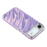 iPhone Air - EIDERWOOD Hybrid Cover m. Kameralinsebeskyttelse - Bølget Mønster / Lilla