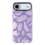 iPhone Air - EIDERWOOD Hybrid Cover m. Kameralinsebeskyttelse - Penselstrøgsmønster / Lilla