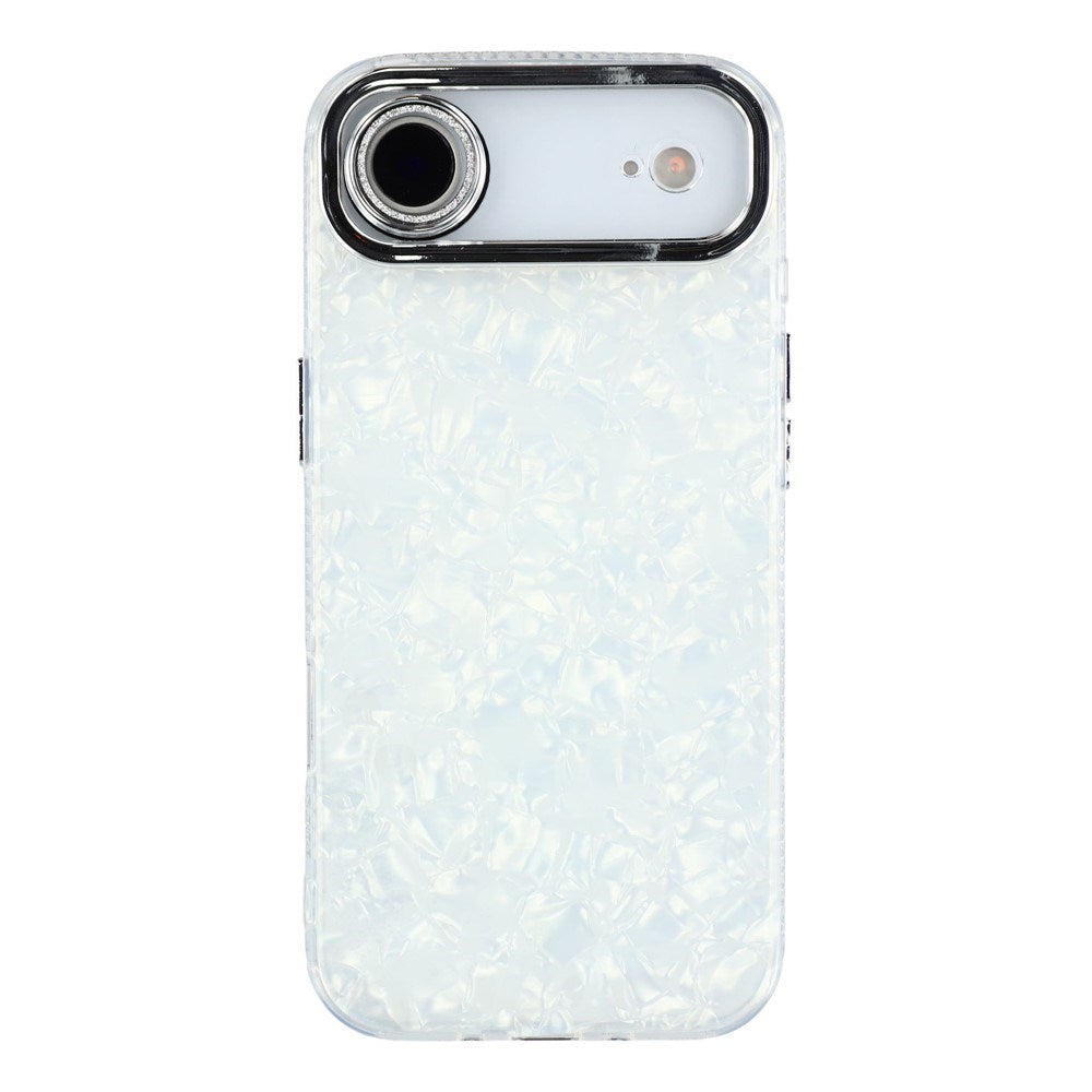 iPhone Air - EIDERWOOD Hybrid Cover m. Kameralinsebeskyttelse - Perlemorsmønster / Hvid