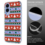 EIDERWOOD Samsung Galaxy S25 Edge Fleksibelt Plast Jule Mobil Cover - Gennemsigtig / Mønster