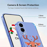 EIDERWOOD Samsung Galaxy S25 Edge Fleksibelt Plast Jule Mobil Cover - Gennemsigtig / Rensdyr