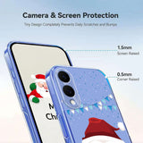 EIDERWOOD Samsung Galaxy S25 Edge Fleksibelt Plast Jule Mobil Cover - Gennemsigtig / Julemanden