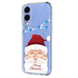 EIDERWOOD Samsung Galaxy S25 Edge Fleksibelt Plast Jule Mobil Cover - Gennemsigtig / Julemanden