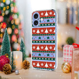 EIDERWOOD iPhone 16 Fleksibelt Plast Jule Mobil Cover - Gennemsigtig / Mønster