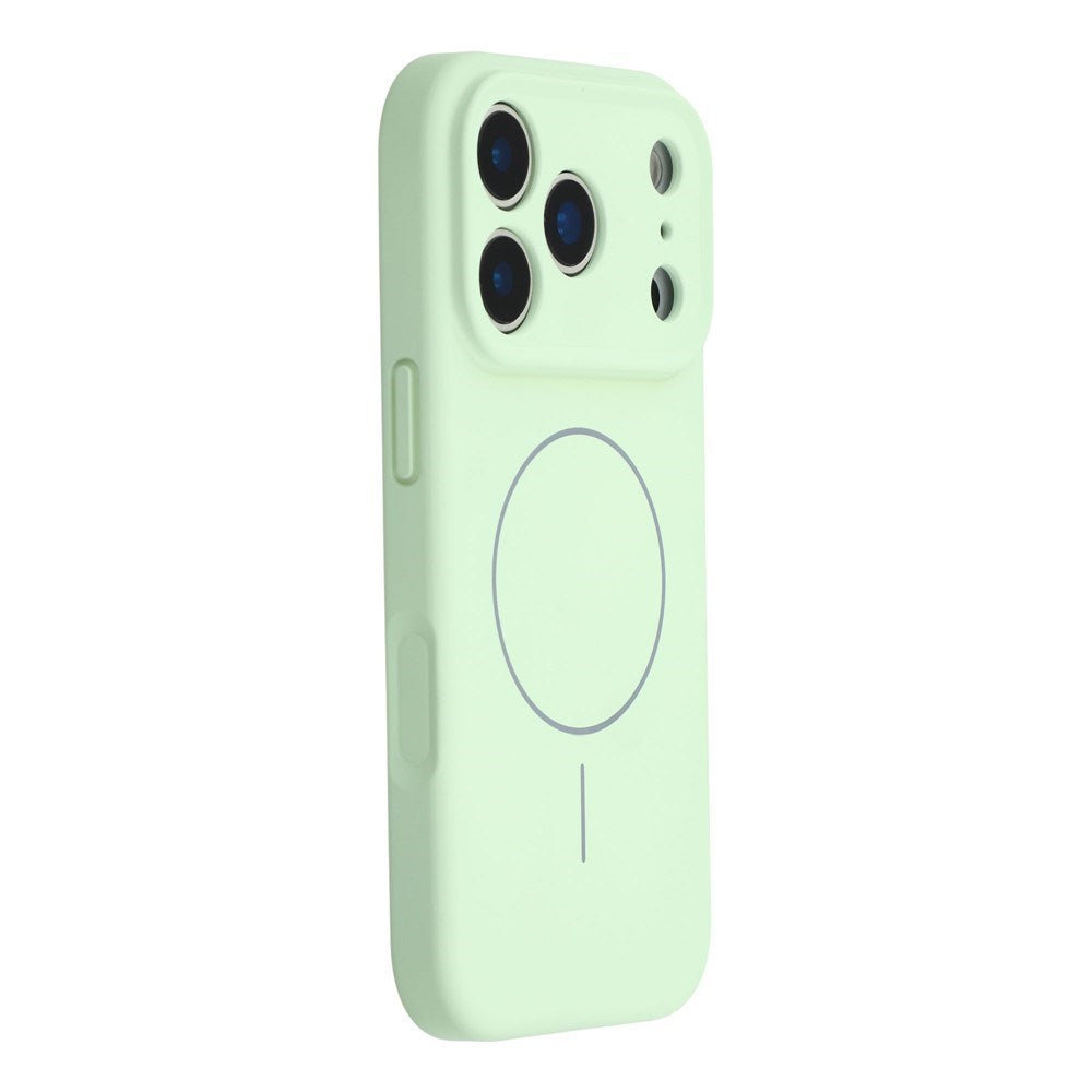EIDERWOOD iPhone 17 Pro Fleksibelt Plastik Mobil Cover m. Foret Inderside - MagSafe Kompatibel - Mintgrøn