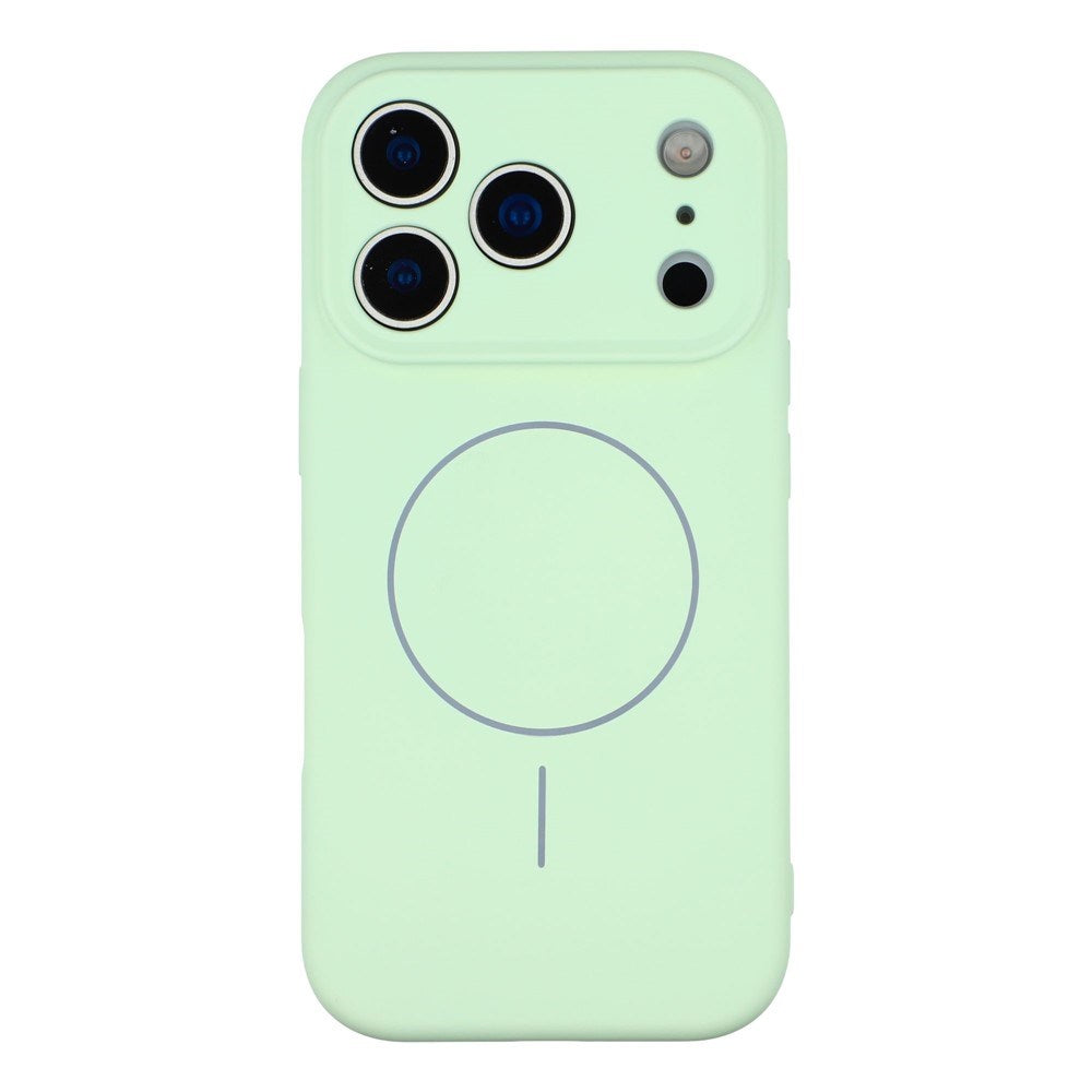 EIDERWOOD iPhone 17 Pro Fleksibelt Plastik Mobil Cover m. Foret Inderside - MagSafe Kompatibel - Mintgrøn