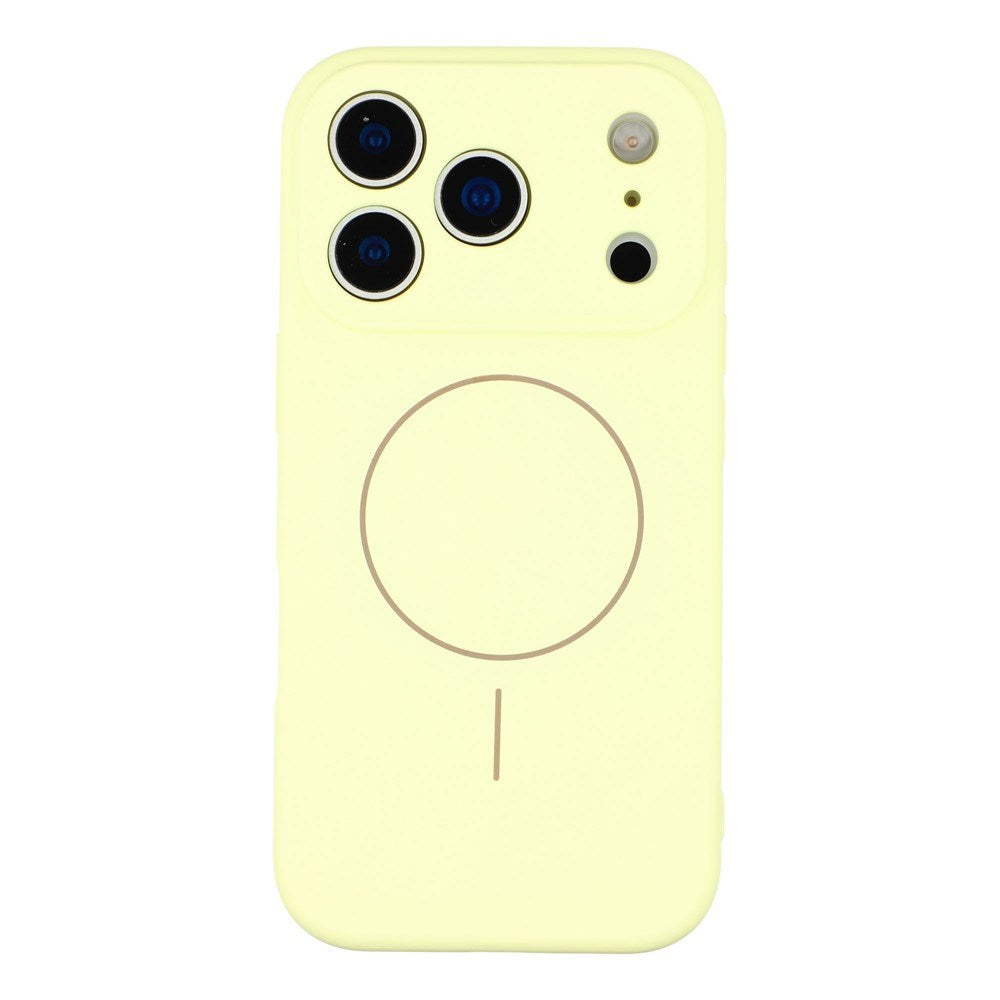 EIDERWOOD iPhone 17 Pro Fleksibelt Plastik Mobil Cover m. Foret Inderside - MagSafe Kompatibel - Gul