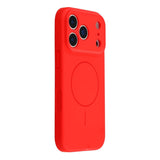 EIDERWOOD iPhone 17 Pro Fleksibelt Plastik Mobil Cover m. Foret Inderside - MagSafe Kompatibel - Rød