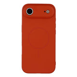 EIDERWOOD iPhone Air Fleksibelt Plastik Mobil Cover m. Foret Inderside - MagSafe Kompatibel - Mørkerød