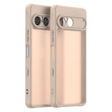 Sony Xperia 10 VII - EIDERWOOD Mat Hybrid Bagside Cover - Gennemsigtig / Beige