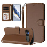 Sony Xperia 10 VII - EIDERWOOD Kunstlæder Flip Cover - Kortholder & Strop - Brun