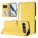 Sony Xperia 10 VII - EIDERWOOD Kunstlæder Flip Cover - Kortholder & Strop - Gul