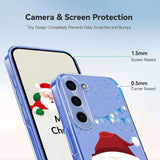 EIDERWOOD Samsung Galaxy S25+ (Plus) / S24+ (Plus) Fleksibelt Plast Jule Mobil Cover - Gennemsigtig / Julemanden