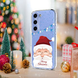 EIDERWOOD Samsung Galaxy S25+ (Plus) / S24+ (Plus) Fleksibelt Plast Jule Mobil Cover - Gennemsigtig / Julemanden