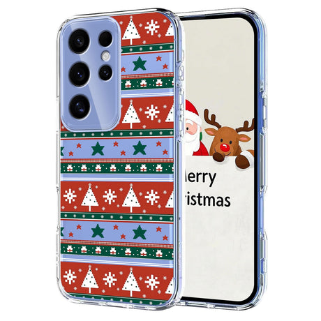 EIDERWOOD Samsung Galaxy S24 Ultra Fleksibelt Plast Jule Mobil Cover - Gennemsigtig / Mønster