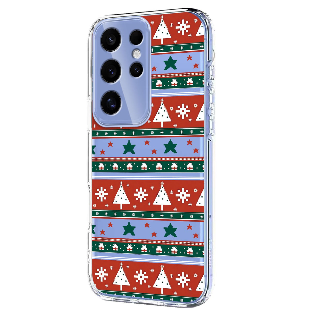 EIDERWOOD Samsung Galaxy S24 Ultra Fleksibelt Plast Jule Mobil Cover - Gennemsigtig / Mønster