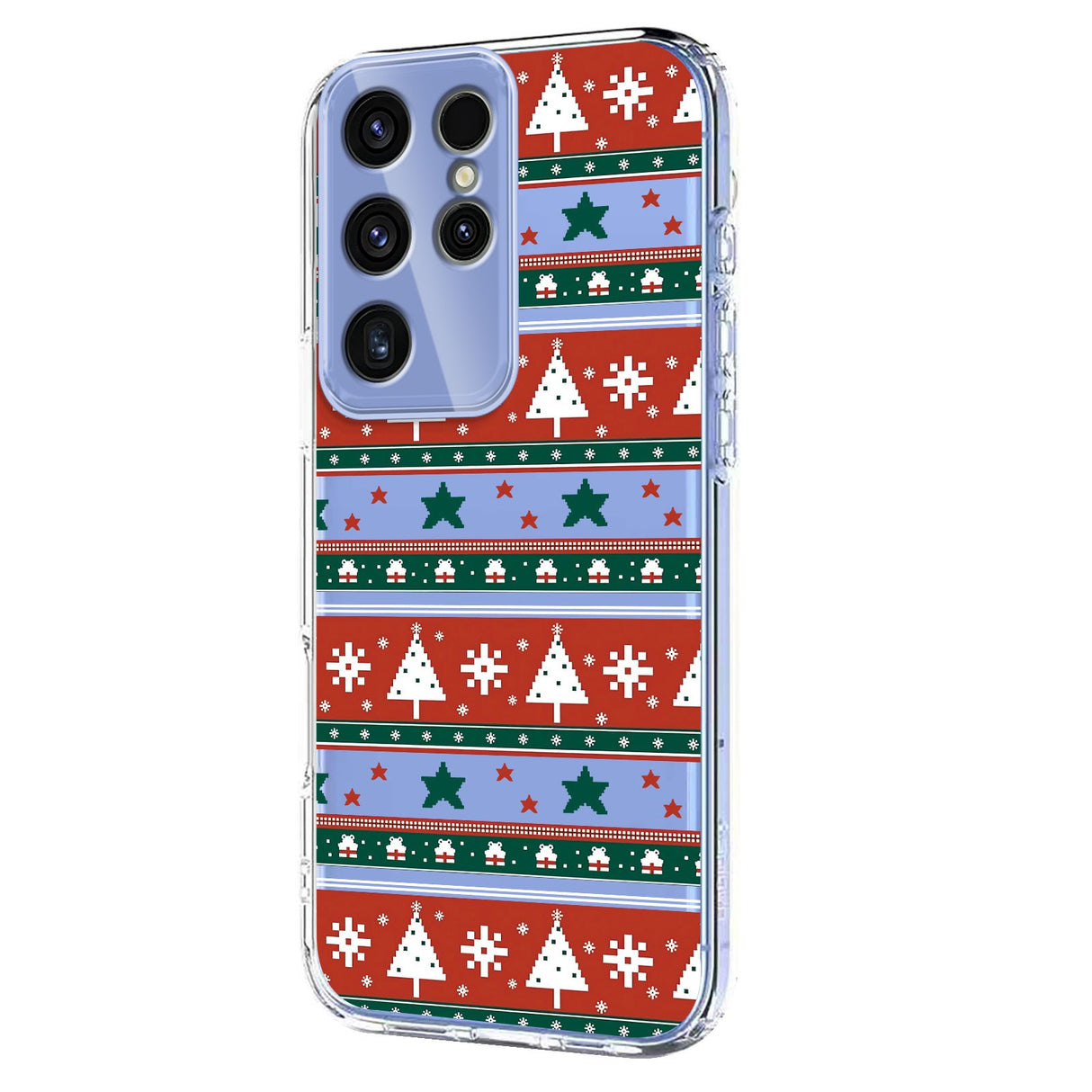 EIDERWOOD Samsung Galaxy S23 Ultra Fleksibelt Plast Jule Mobil Cover - Gennemsigtig / Mønster