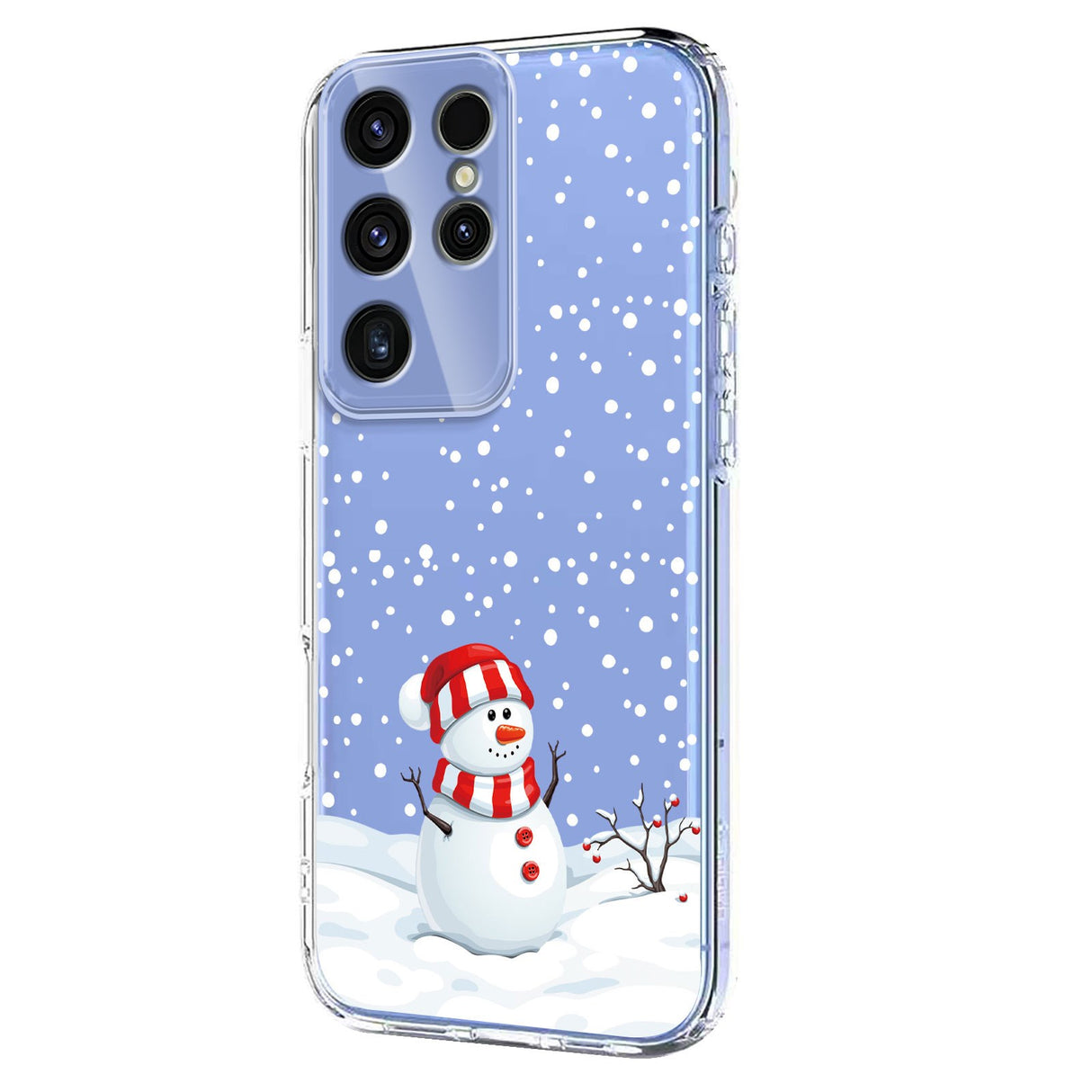 EIDERWOOD Samsung Galaxy S23 Ultra Fleksibelt Plast Jule Mobil Cover - Gennemsigtig / Snemand